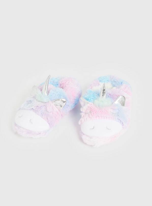 Buy Unicorn Face Slippers 12 13 Infant Slippers Argos